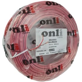 Resim electroon Onli 2x1.50mm Hoparlör Kablosu 100metre Şeffaf 