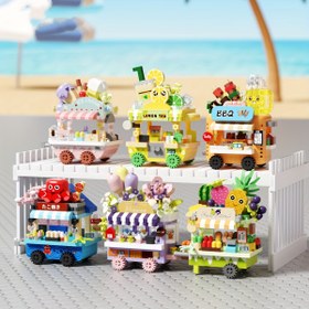 Resim Street Satıcı Araba Sahnesi Serisi, Masaüstü Dekor Figürü, ABS Plastik Yapı Oyuncak Seti - Arkadaşlar, Erkek Arkadaş, Kız Arkadaş, Sevgililer Günü, Anneler Günü, Doğum Günü, Cadılar Bayramı, Şükran Günü ve Noel için Yaratıcı DIY Model Kitabı. El Yapımı Eğitici Beyin Oyunu & Yaratıcı Yapı Blokları 