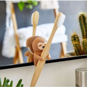 Resim Kikkerland SLOTH Diş Fırçası Kabı Tembel Hayvan Kahverengi 