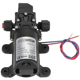 Resim 12v Dc Su Pompası 70w 6a Kendinden Emişli Yüksek Basınçlı Deniz, Karavan Ve Dış Mekan Kullanımı İçin Siyah 