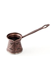 Resim Metal Desenli Cezve No:2 - Kahverengi - 110 Ml 