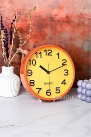 Resim Pinky Yuvarlak Alarmlı Turuncu Masa Saati - Çalar Saat, 7480000717686 