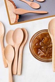 Resim Kitchen Design Lab Bambu 6'lı Ölçü ve Baharat Kaşığı 17 CM Bal Tatlı Reçel Kaşığı 