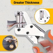 Resim Taşınabilir Grommet Alet Seti, 3/8 İnç Grommet Göz Pense Seti 100/200 Adet Gözle, Elde Taşınabilir Göz Seti, Kumaş Branşlar, Deri için Delik Açma Pense Grommet Basın Setleri (10mm Grommetler) 