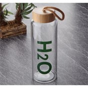 Resim Tohana H2o Bambu Kapaklı Borosilikat Cam Matara 800 Ml 