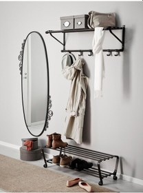 Resim Ayakkabılık, Siyah, 90x34 Cm 