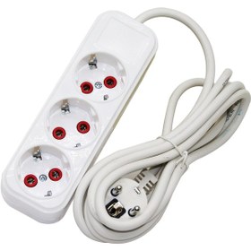 Resim 3lü 5mt Uzatma Kablo Grup Priz 5332 2 M 