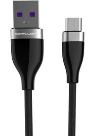 Resim Muratech Konfulon S82 Seramik Uçlu Micro Usb Kablo 1m 3.1a - Siyah 