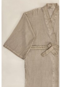 Resim Raw Pamuk Vizon Sabahlık Kimono S-m 1518a Vizon 