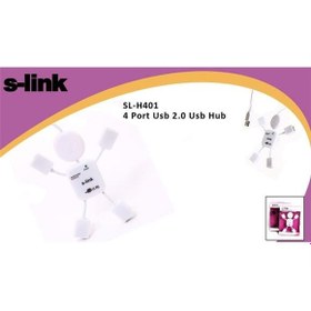 Resim S-link SL-H401 4 Port 2.0 Usb Çoklayıcı Beyaz 