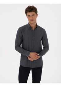 Resim Pierre Cardin Erkek Lacivert Gömlek Desenli 50316768-vr033 Lacivert 