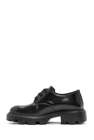 Resim Derimod Kadın Siyah Bağcıklı Deri Oxford Ayakkabı 24WFD236422 