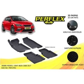 Resim Paspas 3D Havuzlu Seat Ibiza 2008- (Siyah) 504641874 