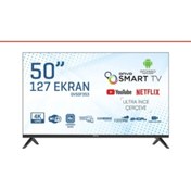 Resim ONVO 0v50f353 50" 127 Ekran Uydu Alıcılı 4k Led Tv Ultra Ince Çerçevesiz Ekran (KURULUM ÜCRETLİ) 