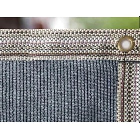 Resim Morilu Çit Filesi - Gölgelik File - 95'lik Şeritli Halkalı - Gri - Gölgelik Tente - Araba Gölgelik - Otopark Gölgeliği 