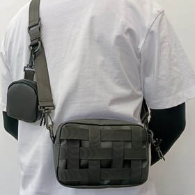 Resim Erkekler için Günlük Omuz Çantası Crossbody Messenger Çanta Erkeklerin Posta Çantası Sırt Çantası Taşınabilir Satchel Anne ve Çocuklar Çantası Cep Telefonu Çantası Küçük Eşya Çantası Siyah Küçük Sırt Çantası Asılabilen Çanta Seyahat, Yürüyüş, Alışveriş İçin Uygun 