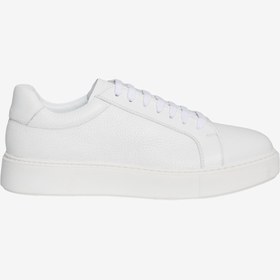 Resim Altınyıldız Classics %100 Deri Rahat Esnek Taban Sneaker Beyaz Ayakkabı 