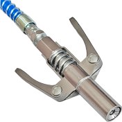 Resim Alet Çantam Çift Mandallı Gres Tabancası Pompa Ucu 10000PSI Gres Memesi Yağ Pompası Şırınga Yağlayıcı Kuplörü -Hortumlu 