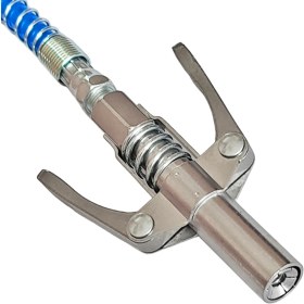 Resim Alet Çantam Çift Mandallı Gres Tabancası Pompa Ucu 10000PSI Gres Memesi Yağ Pompası Şırınga Yağlayıcı Kuplörü -Hortumlu 