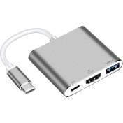 Resim Mobitell 3in1 Type C To Hdmı USB 3.0 Type C 3.1 4K Dönüştürücü 