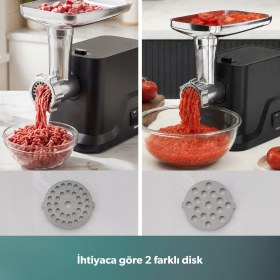 Resim Homend Et Çekme & Salça & Sucuk & Içli Köfte Aparatlı Paslanmaz Çelik Kıyma Yapma Makinesi 