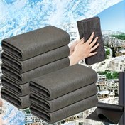 Resim 10 adet Ultra-İnce Mikrofiber Temizlik Bezleri - Çiziksiz Ayna Bakımı, Araba Yıkama, Pencereler, Mutfak ve Dış Yüzeyler için Sihirli Gri Cam Havluları, Tekstil Olmayan, Dikişsiz Tasarım, İç Mekan Temizlik Gereksinimleri | Sihirli Gri Havlular | Ultra İnce Mikrofiber, Cam Temizleyici 