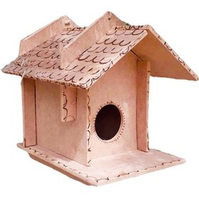 Resim Dekoratif Ahşap Kuş Evi Yuvası Boyanabilir Dayanıklı 