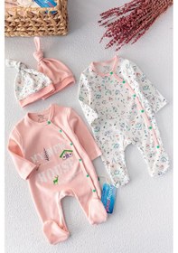Resim Babymod Kız Bebek Tulum İkili Uzun Kollu Tulum Takım 001 