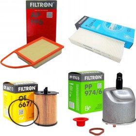 Resim Citroen C-Elyse 1.6 Hdi Periyodik Yağ Bakım Filtre Seti Filtron Marka 1444.TV-TAMT6714FDE-1906.E6-9678792080 