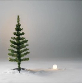 Resim 90 Cm Ağaç Yılbaşı Ağacı Ayaklı 76 Dal 90 CM 