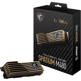 Resim MSI SSD SPATIUM M480 PRO PCIE 4.0 NVME M.2 2TB R:7400 W:7000 