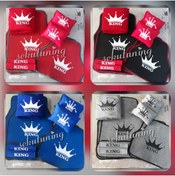 Resim sekutuning King servis kılıfı, halı paspas, 2 yastık, 2 kemerlikli set 