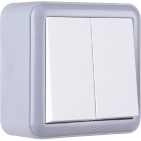 Resim Nilson Unique Gri-Beyaz Sıva Üstü Komitatör 