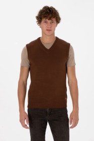 Resim U.s. Polo Assn. Erkek Kahverengi Süveter 50318158-vr029 Kahverengi 