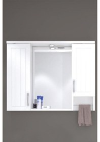 Resim Denko Lotus 100 Cm Mdf Lake Banyo Dolabı Üst Modülü Çok Renkli 