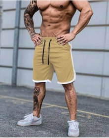 Resim S&R FASHION Camel Renkı Scuba Kumaş Cepli Spor Şort 