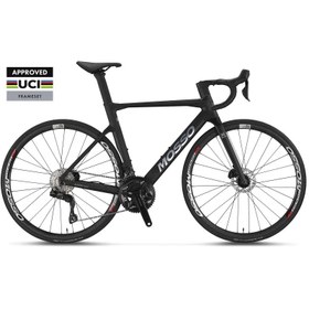 Resim Mosso AURORA SR7 UCİ KARBON DI2 8,9kG(XL)56 SİYAH YARIŞ BİSİKLETİ 2*12 