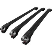 Resim Kia Borrego (HM) 2008-2019 Arası ile Uyumlu ACE-1 Ara Atkı Tavan Barı Siyah 3 Adet 