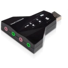 Resim 7.1 Virtual Sound 3D USB Ses Kartı Sound Card Laptop - Desktop 