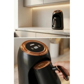 Resim Sinbo SCM-2990 Otomatik Türk Kahve Makinesi Rose Gold Renk 