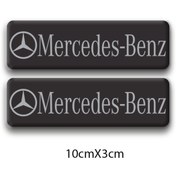 Resim Promot Desing OTOMOBİL MERCEDES LOGOLU 3D STİCKER 2 ADET 04 