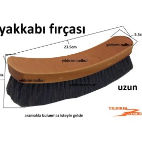 Resim Yıldırım Ayakkabı Fırçası 23CM Uzun Tip Ayakkabı Temizleme Fırçası 