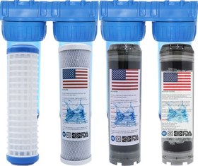 Resim Daire Ve Bina Girişi 4 Aşamalı Su Yumuşatma Cihazı (Yıkanabilir - Blok - Gac Plus - Silifoz) 