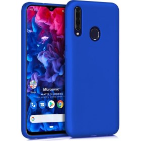 Resim Microsonic Matte Silicone General Mobile Gm 20 Pro Kılıf Mavi 