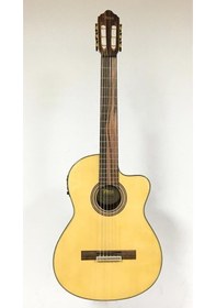 Resim Valencia Vc564ce Elektro Klasik Gitar Cutaway Naturel Kesik Kasa - Ekolayzırlı - Parlak Cila 