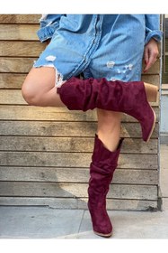 Resim irmona Terry Bordo Dana Süet Körüklü Dallas Çizme 