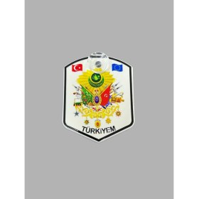 Resim Etiketçilere Özel Türkiyem Cam Süsü Pleksi Vantuzlu Arma 