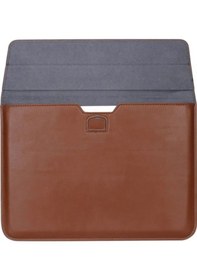 Resim Apple Uyumlu MacBook Air M2 13.6 Inç 2022 M2 Çip A2681 Çanta Pu Deri Stantlı Şık Tasarım Kılıf 