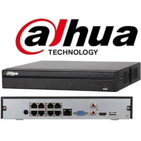 Resim Dahua NVR2108HS-8P-T, 8kanal Poe, 8mpix, H265+, 1 HDD Desteği, 1080P Kayıt, 80MBPS Bant Genişli 