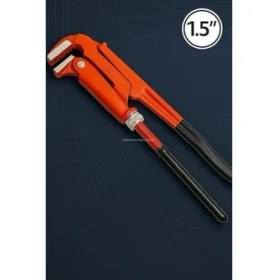 Resim Maşalı Boru Anahtarı, Ayarlı, Krom Vanadyum Gövde, Indüksiyonda Sertleştirilmiş Dişler, Ergonomik Izole Sap, Elektrostatik Dayanıklı Boya, Profesyonel Tesisat Sökme ve Sıkma (1,5") 